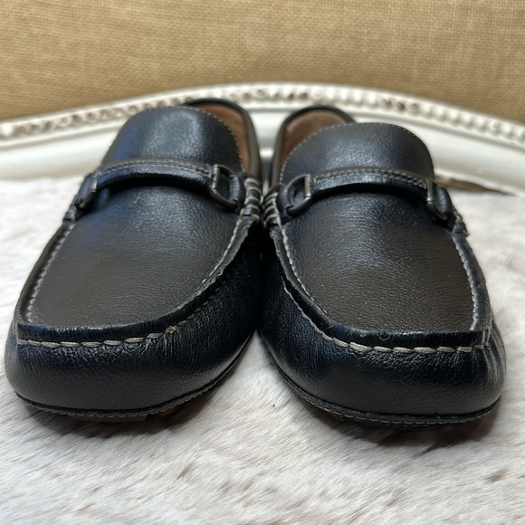 Johnston & Murphy | Men's Gibson Black Leather Bit J Flex Driving Loafer - Picture 7 of 13